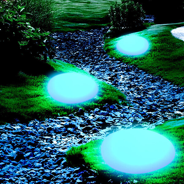 Garden floor lamp PEBBLE L LED RGBW 16 colours 40 cm