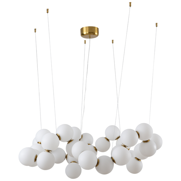 Pendant lamp CORALLI-100 LED white brass 100 cm
