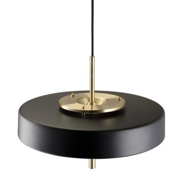 Lampa wisząca ARTDECO czarno - złota 35 cm