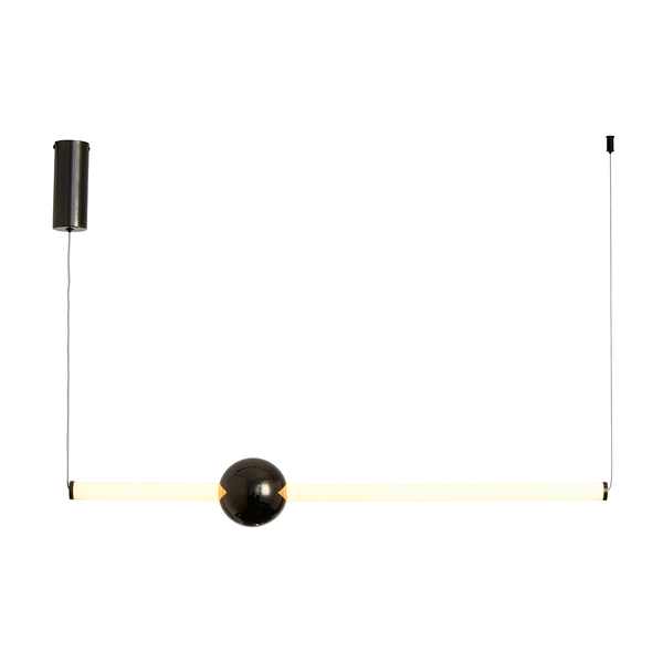 Lampa wisząca O-LINE LED 93 cm czarna
